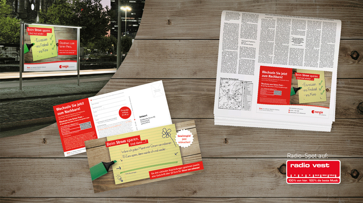 Ambient- & Printkampagne für die Stadtwerke Herne