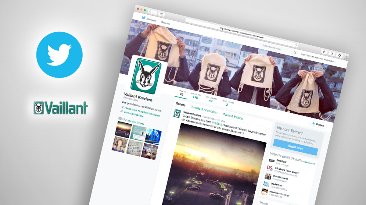 Twitter-Recruiting-Beratung für Vaillant