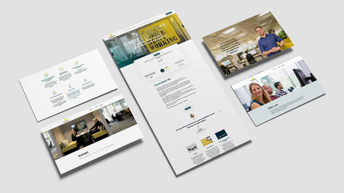 Mockup Website Relaunch Commerz Direktservice