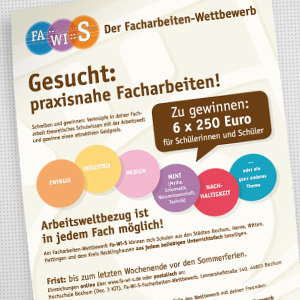 Teaserbild Flyer & Plakate für Facharbeitenwettbewerb