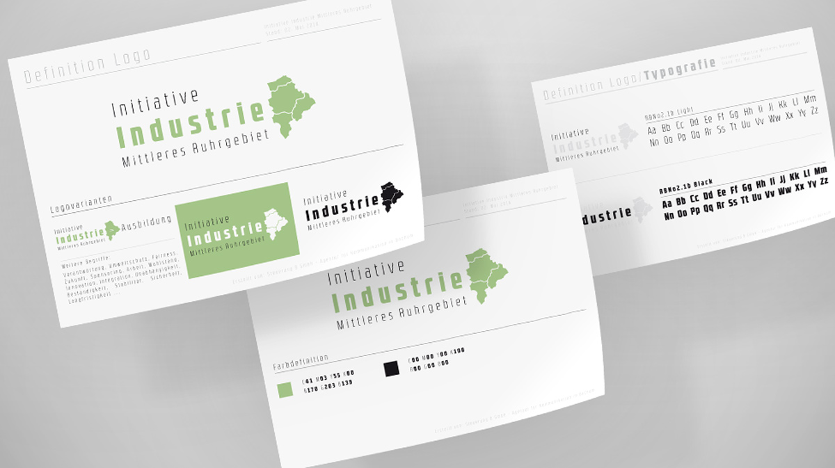 Corporate Design für Initiative Industrie Mittleres Ruhrgebiet