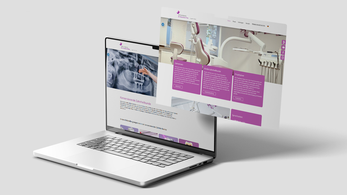 Mockup Website-Relaunch Dr. Thies
